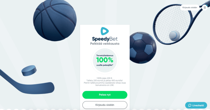 Speedybet etusivu