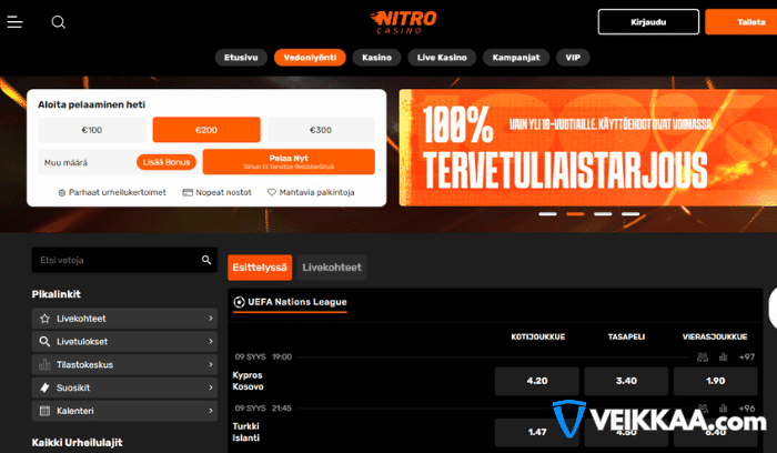 Nitro vedonlyönti ja kasino
