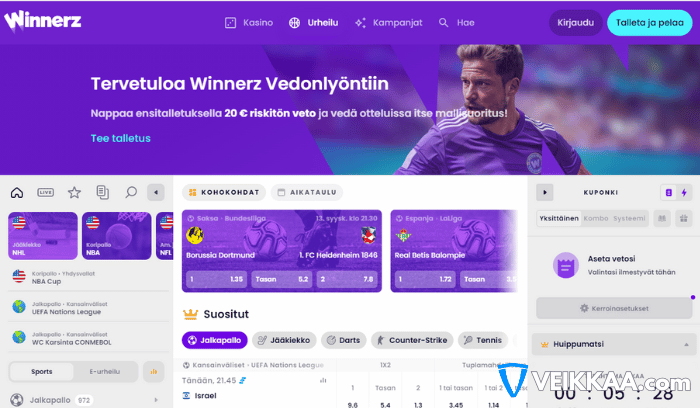 Winnerz vedonlyönti ja kasino